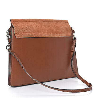 Chloe Suede Calfskin Medium Faye Shoulder Bag Tobacco 3 of 11