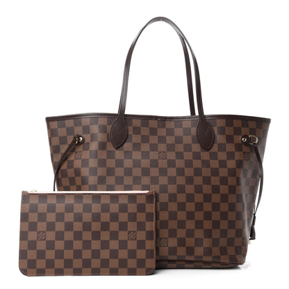 Louis Vuitton Damier Ebene Neo Neverfull MM Rose Ballerine 1 of 11
