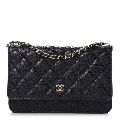 Chanel Caviar Quilted Wallet On Chain WOC Black 1 of 12