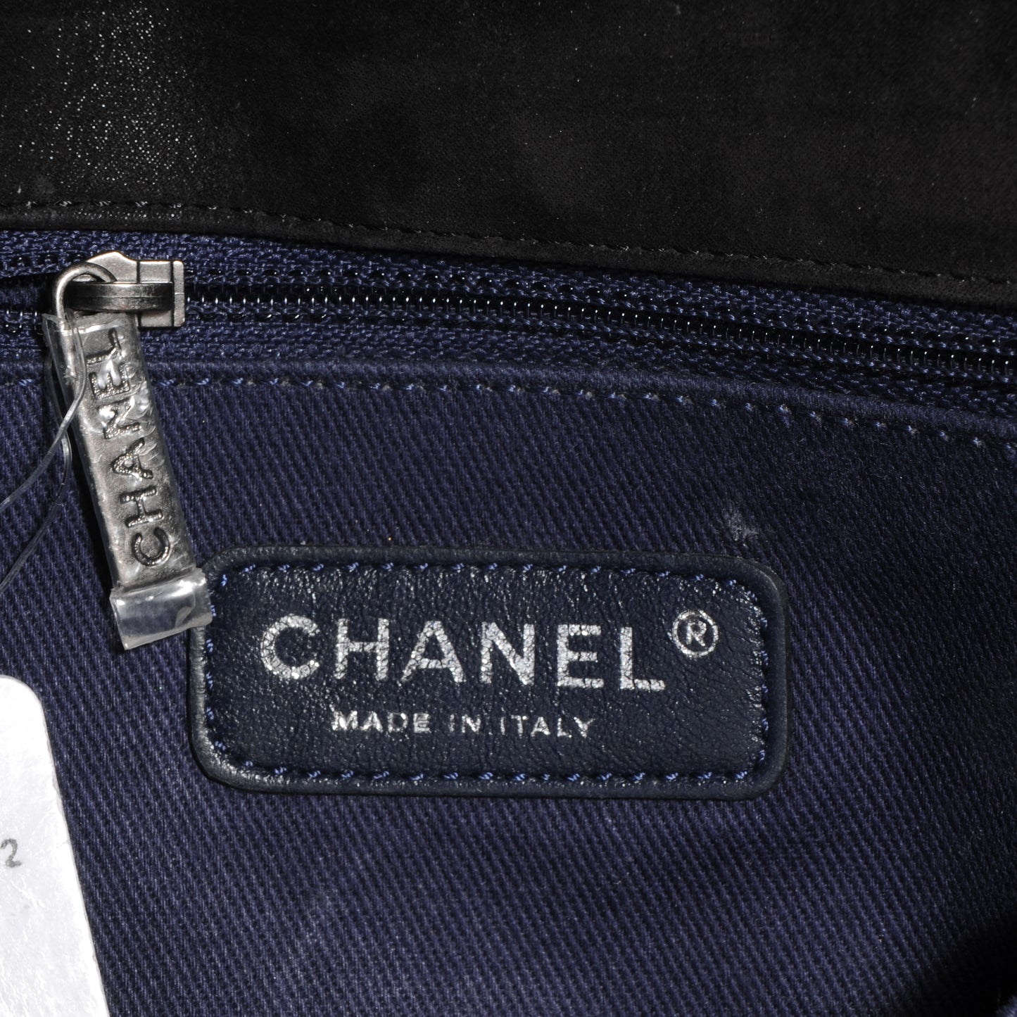 Iridescent Calfskin New Bubble Large Flap Dark Grey