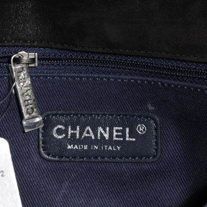 Chanel Iridescent Calfskin New Bubble Large Flap Dark Grey 7 of 9