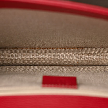 Gucci Dollar Calfskin Interlocking G Shoulder Bag Red 5 of 21