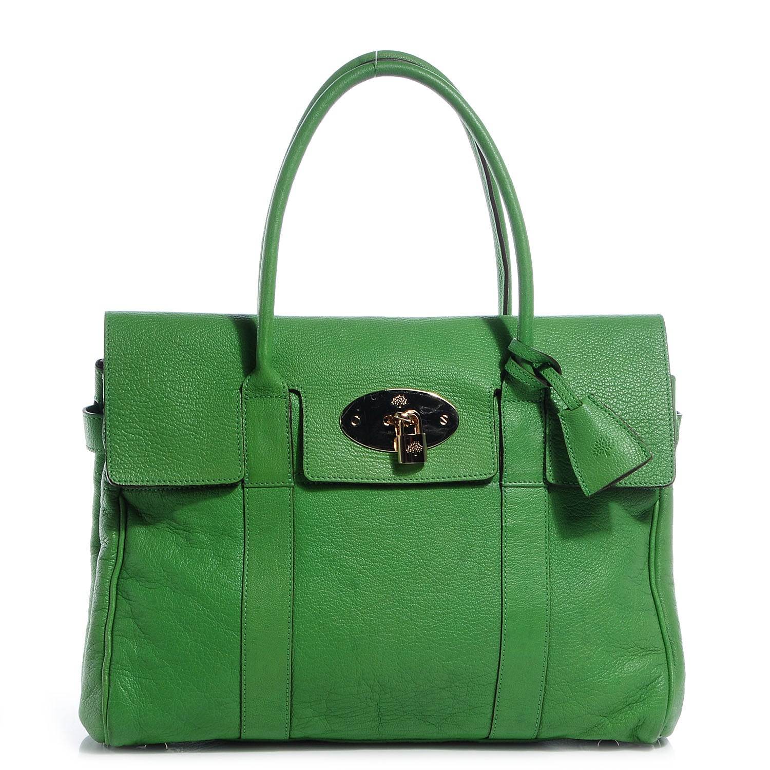 Mulberry Goatskin Bayswater Grass Green 1 of 10