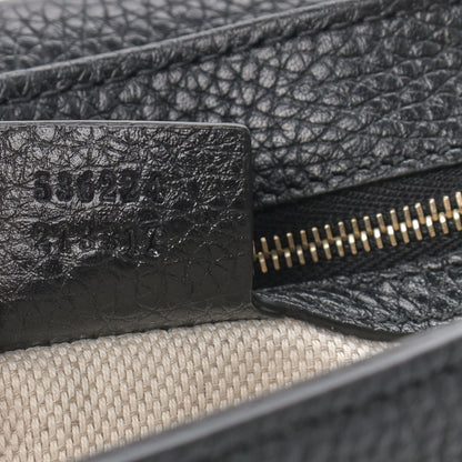 Gucci Pebbled Calfskin Medium Soho Flap Crossbody Black 7 of 9