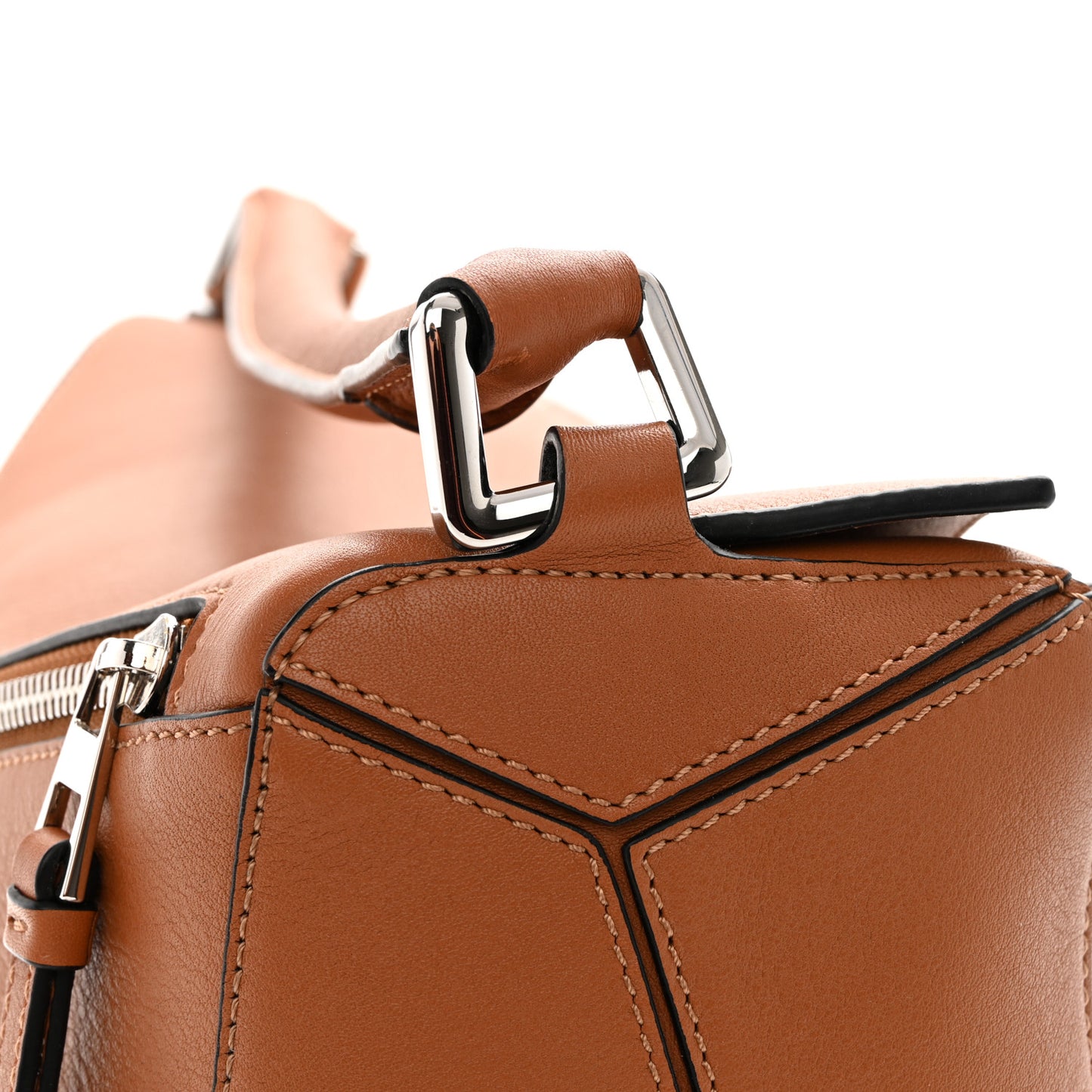 Calfskin Medium Puzzle Bag Tan