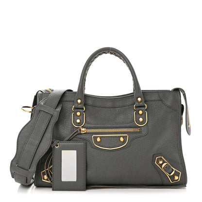 Balenciaga Chevre Gold Metallic Edge Hardware S City Gris Acier 3 of 13
