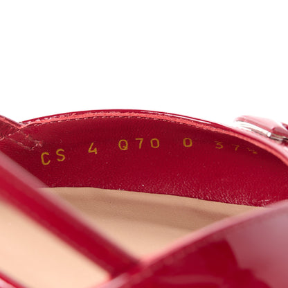 Valentino Garavani Patent Tonal Vlogo Slingback 40mm Pumps 37.5 Blossom 8 of 9