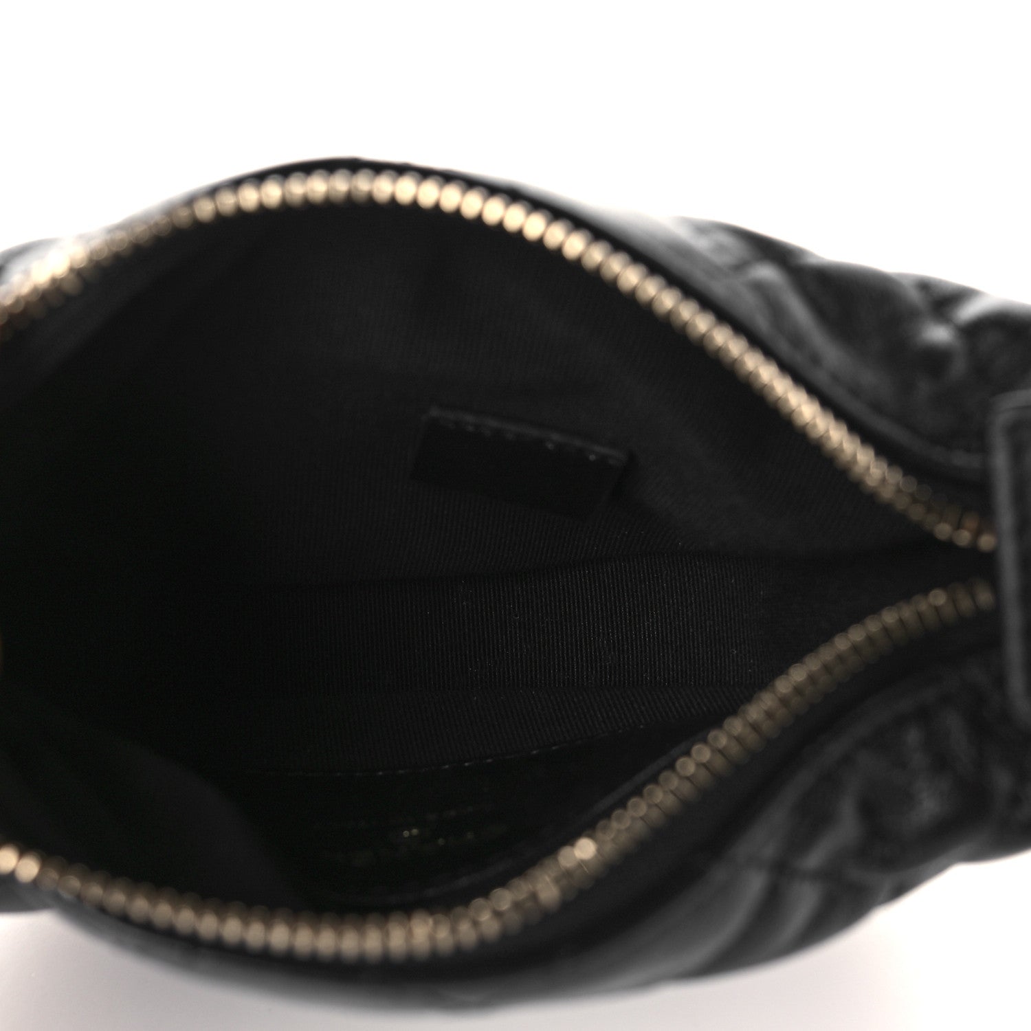 Chanel Lambskin Quilted Chain Around Pouch Hobo Black 5 of 10
