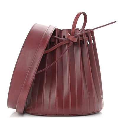 Mansur Gavriel Vegetable Tanned Calfskin Pleated Mini Bucket Bag Borbo 1 of 10