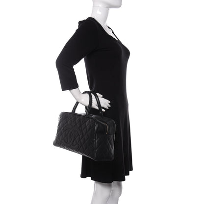 Chanel Caviar Quilted Large Bowler Black 2 of 13