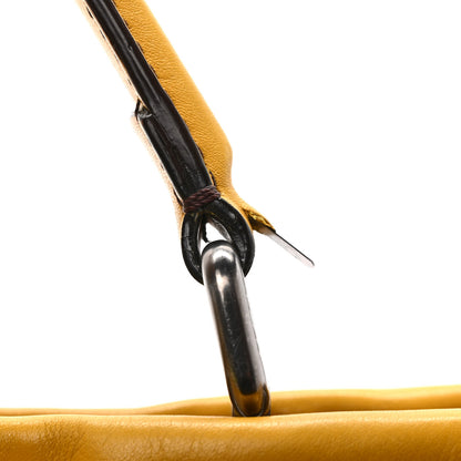 Fendi Vitello Zucca Large Peekaboo Iconic Satchel Yellow Tobacco 11 of 12