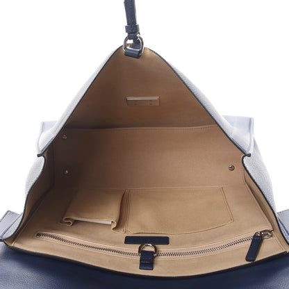 Givenchy Grained Calfskin Medium Shark Lock Satchel Navy 6 of 10