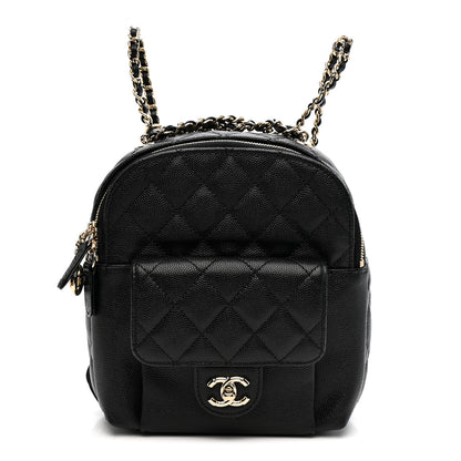 Chanel Caviar Quilted Small CC Day Backpack Black 1 of 11