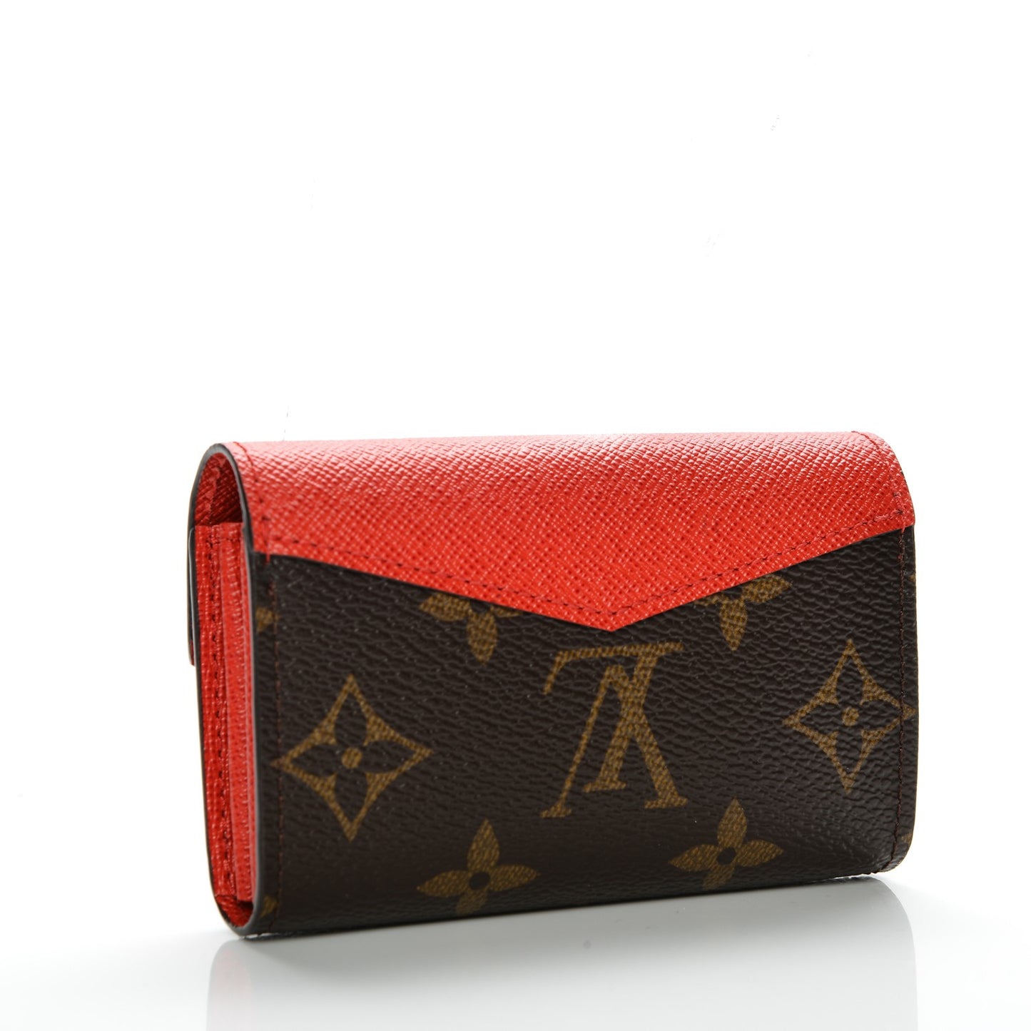 Monogram Sarah Multicartes Coquelicot