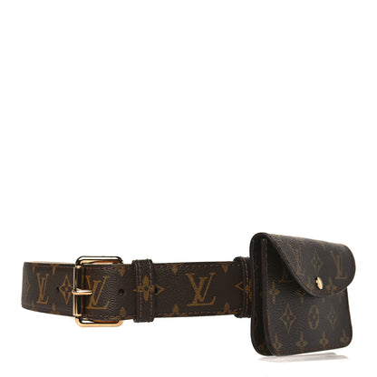 Louis Vuitton Monogram Ceinture Pochette Solo Belt 90 36 1 of 7