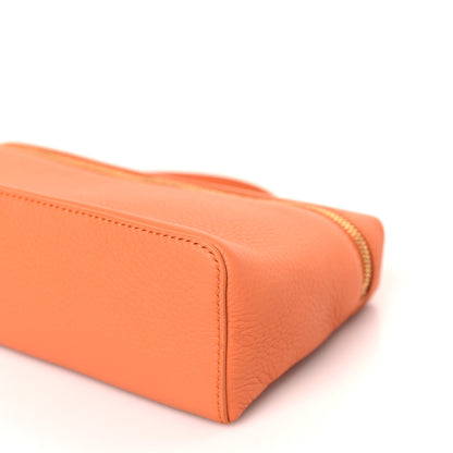 Loro Piana Grained Calfskin L19 Extra Pocket Pouch Cinnamon Orange 8 of 8