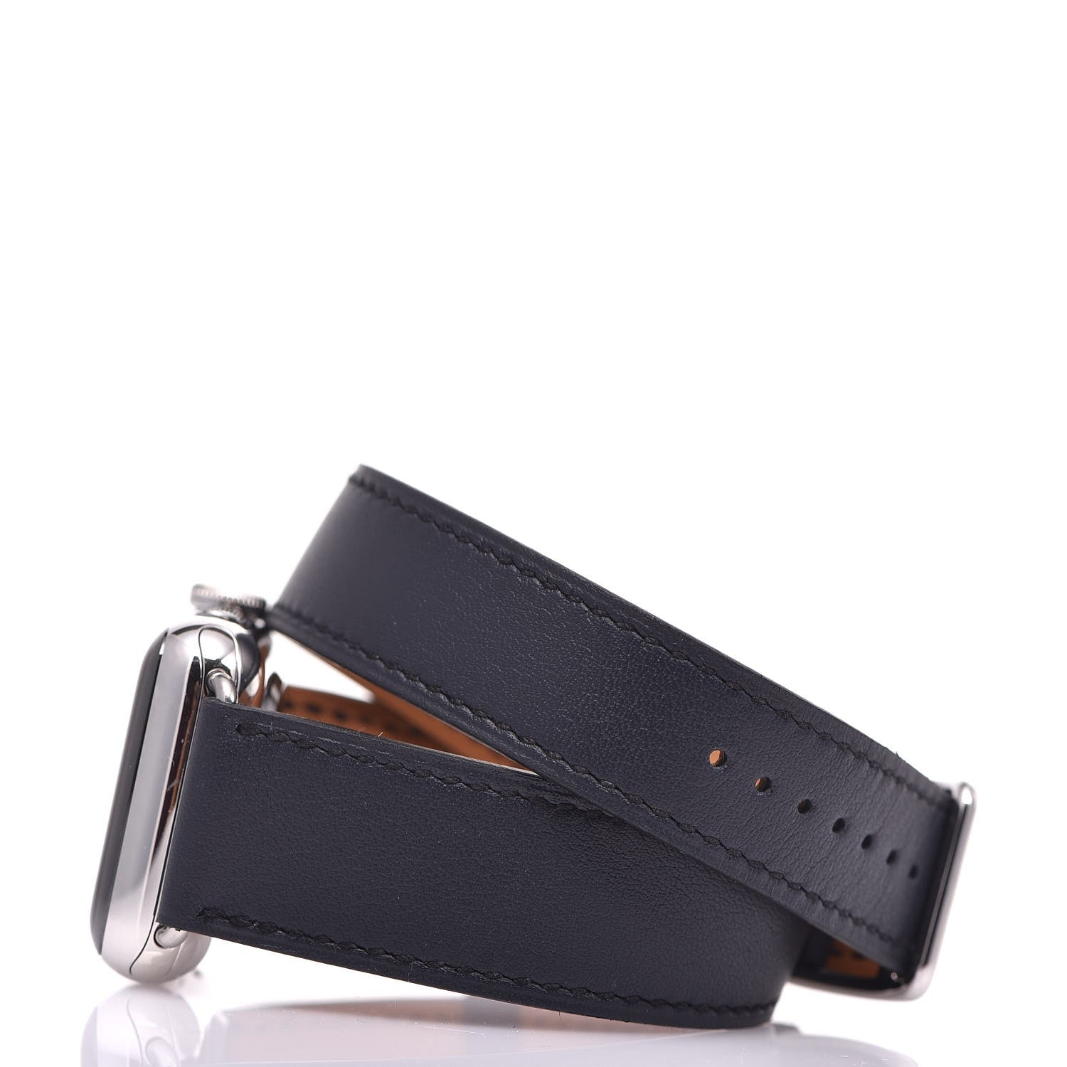 Hermes Swift 38mm Series 3 Apple Watch Double Tour Bleu Indigo 4 of 11