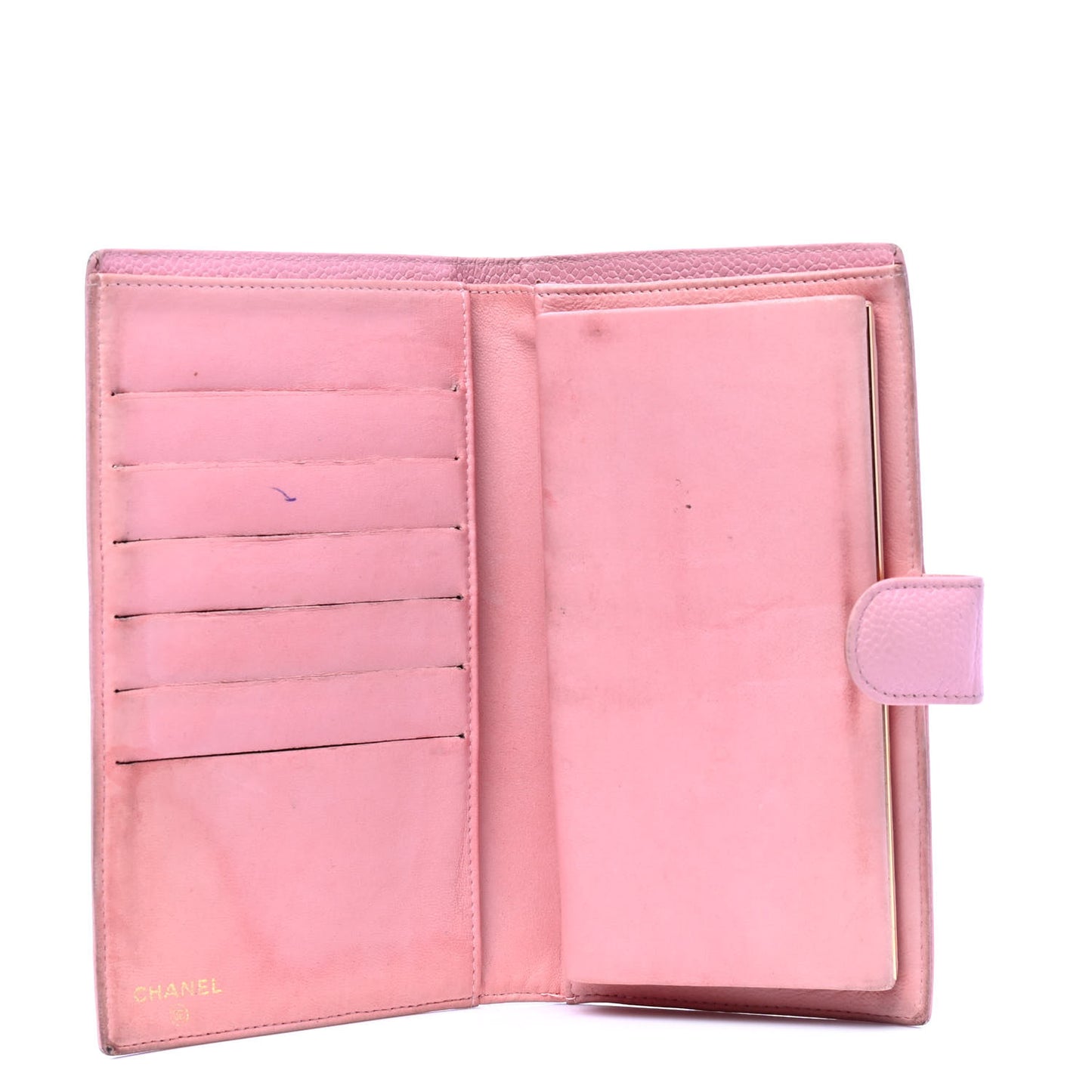 Caviar Timeless CC French Wallet Pink