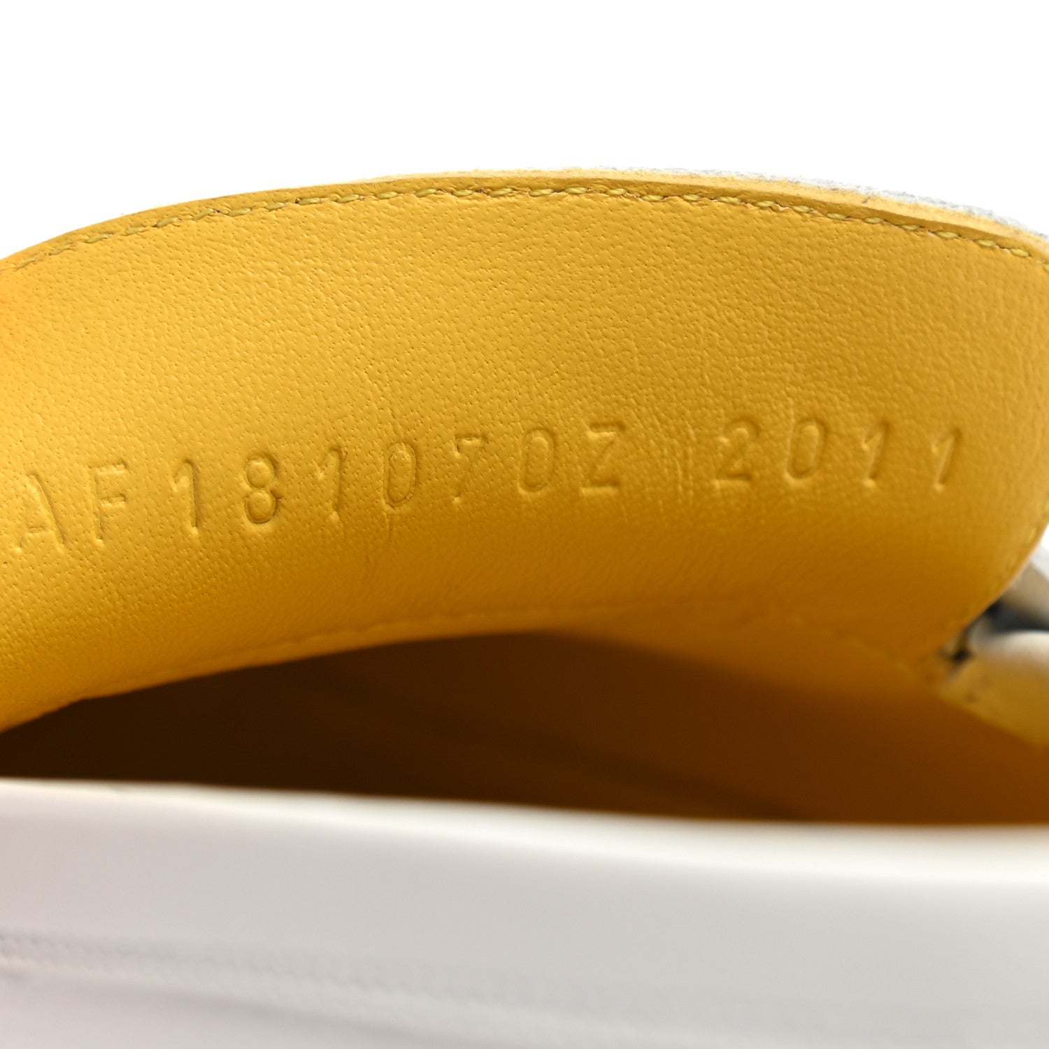 Hermes Calfskin Womens Royal Loafers 35.5 White 9 of 10