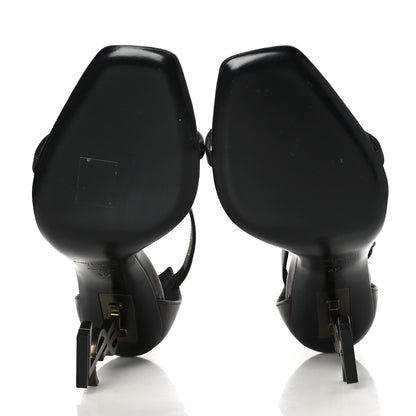 Saint Laurent Calfskin Opyum 110 Sandals 39 Brown 8 of 18