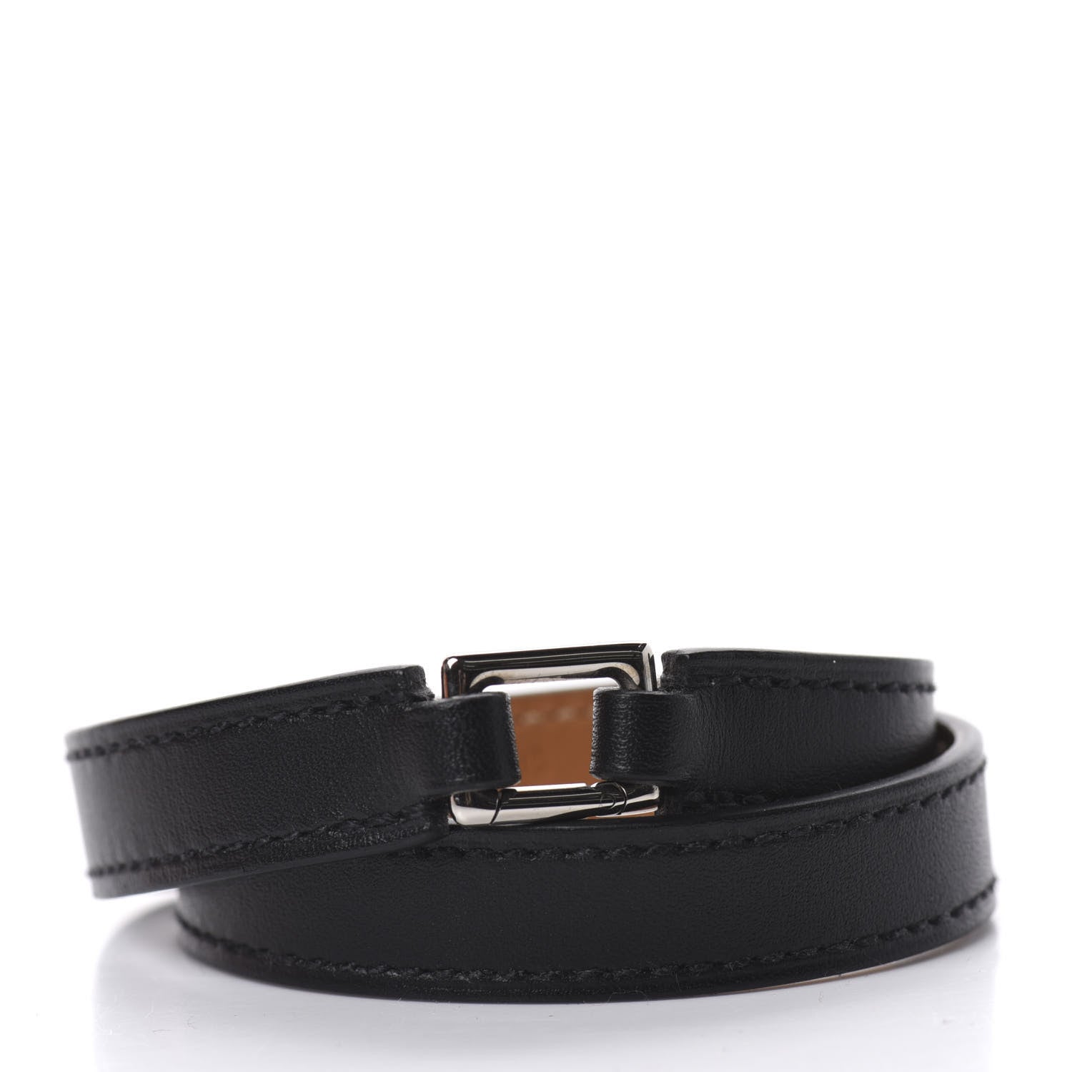 Hermes Swift Rivale Double Tour Bracelet S Black 3 of 6