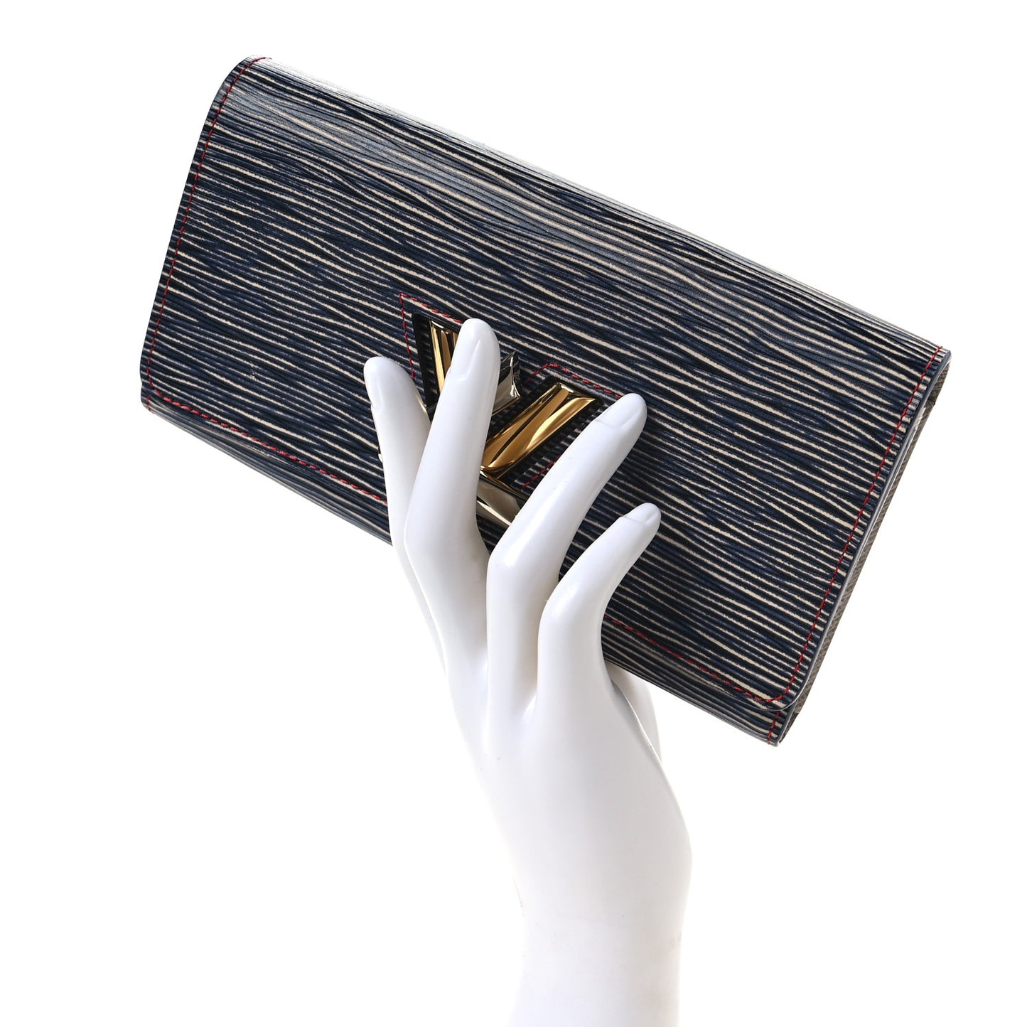 Epi Twist Wallet Denim Dark