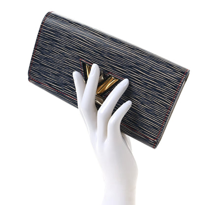 Louis Vuitton Epi Twist Wallet Denim Dark 2 of 10