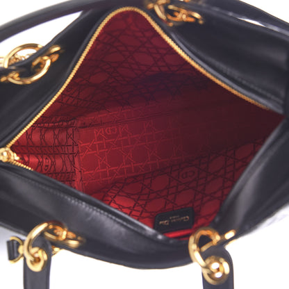 Christian Dior Lambskin Cannage Large Lady Dior Black 4 of 12