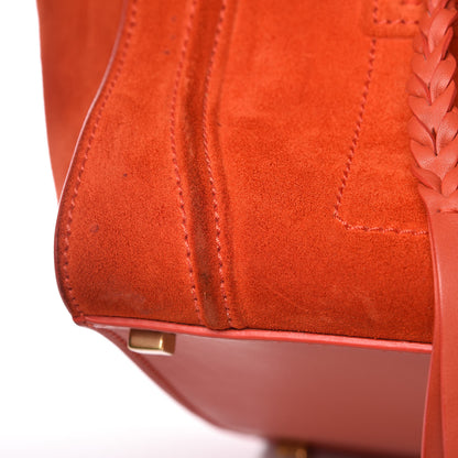 Celine Nubuck Medium Phantom Luggage Bright Orange 16 of 27