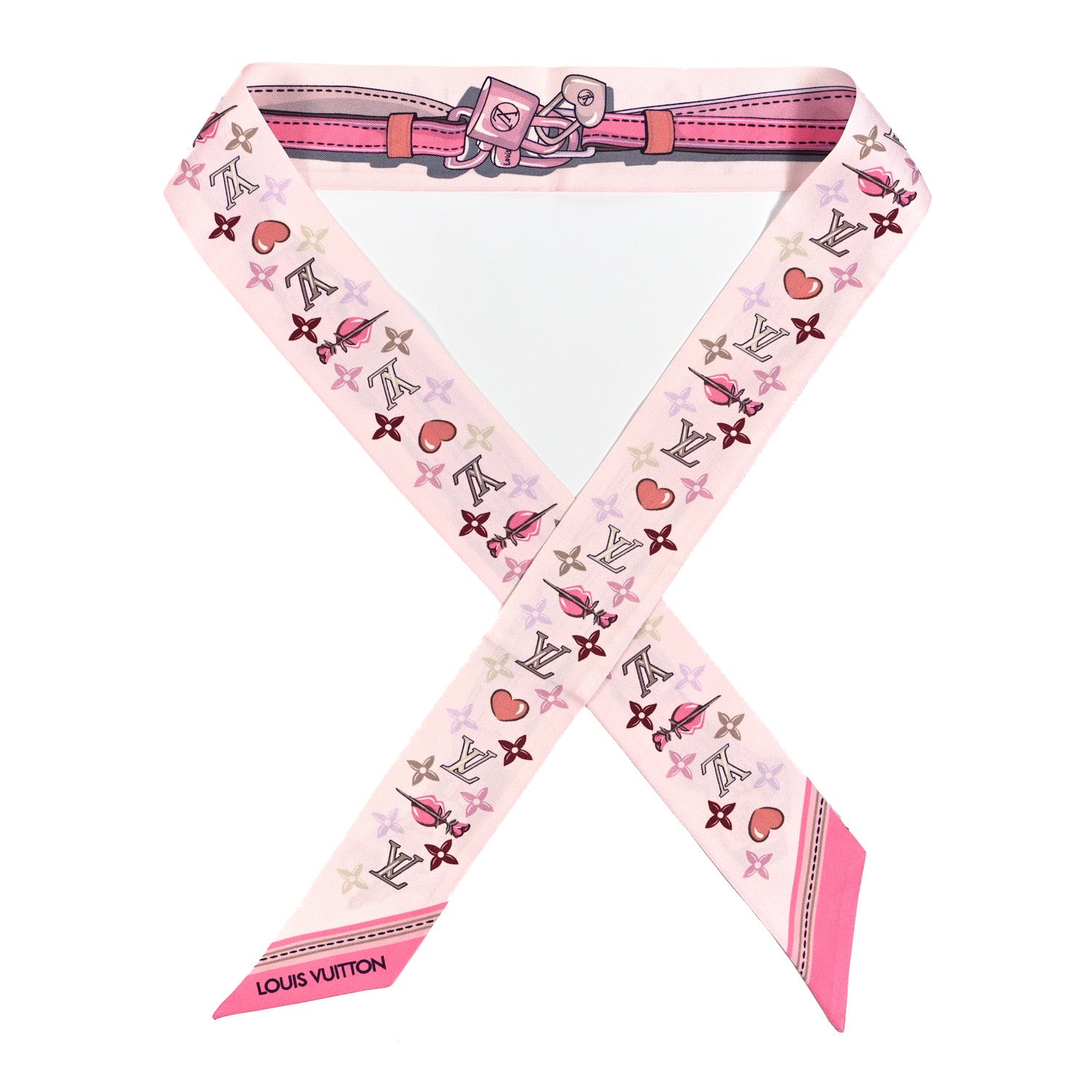 Louis Vuitton Silk Monogram A la Folie BB Bandeau Light Pink 1 of 4