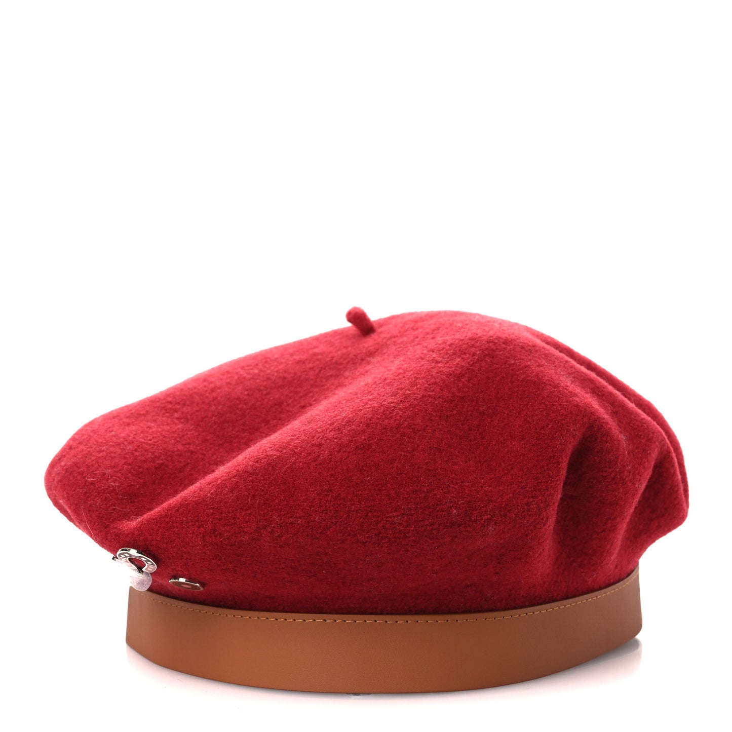 Merino Wool Bonnie Sailor Beret 59 Rouge Rubis