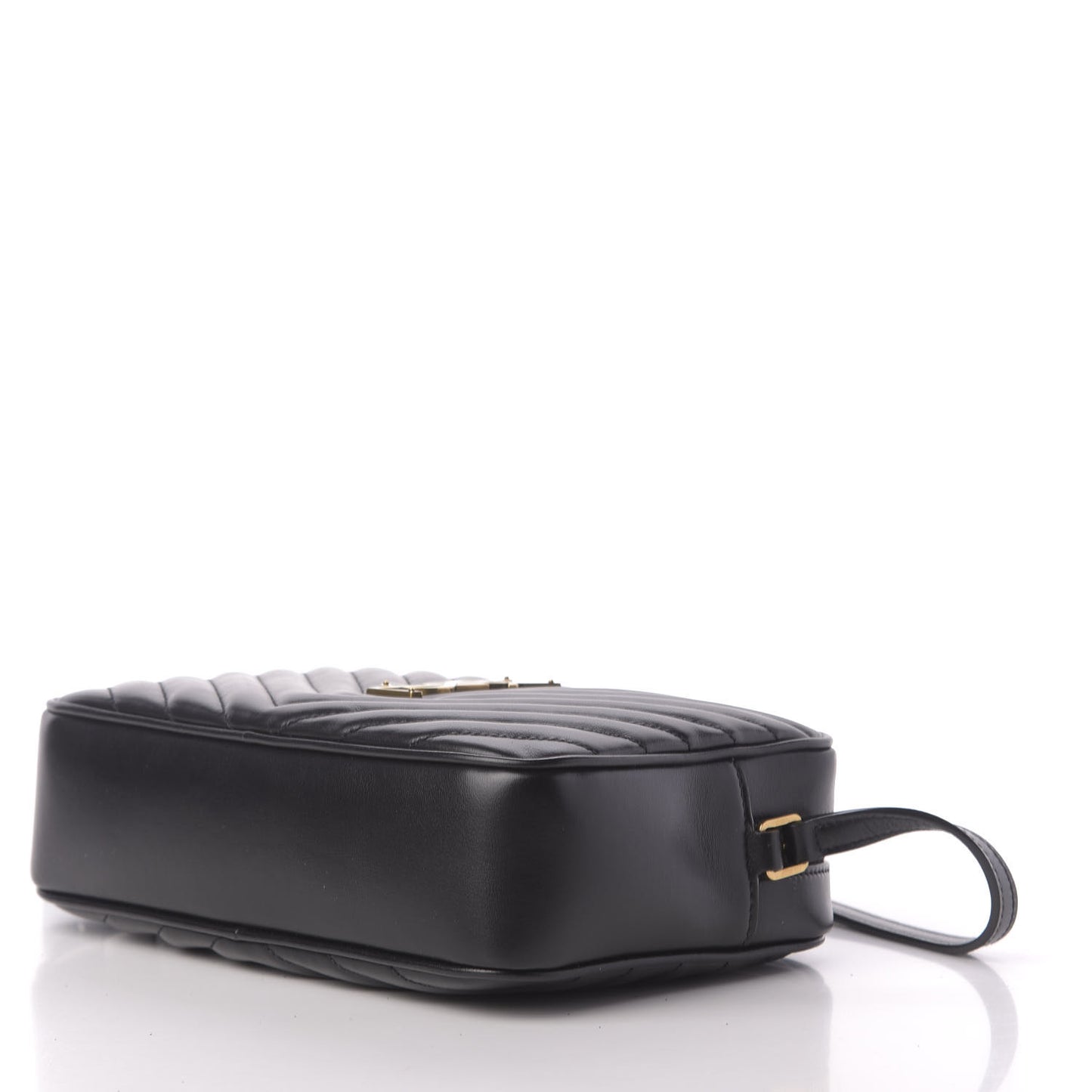 Calfskin Matelasse Monogram Lou Camera Bag Black