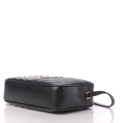 Saint Laurent Calfskin Matelasse Monogram Lou Camera Bag Black 7 of 10