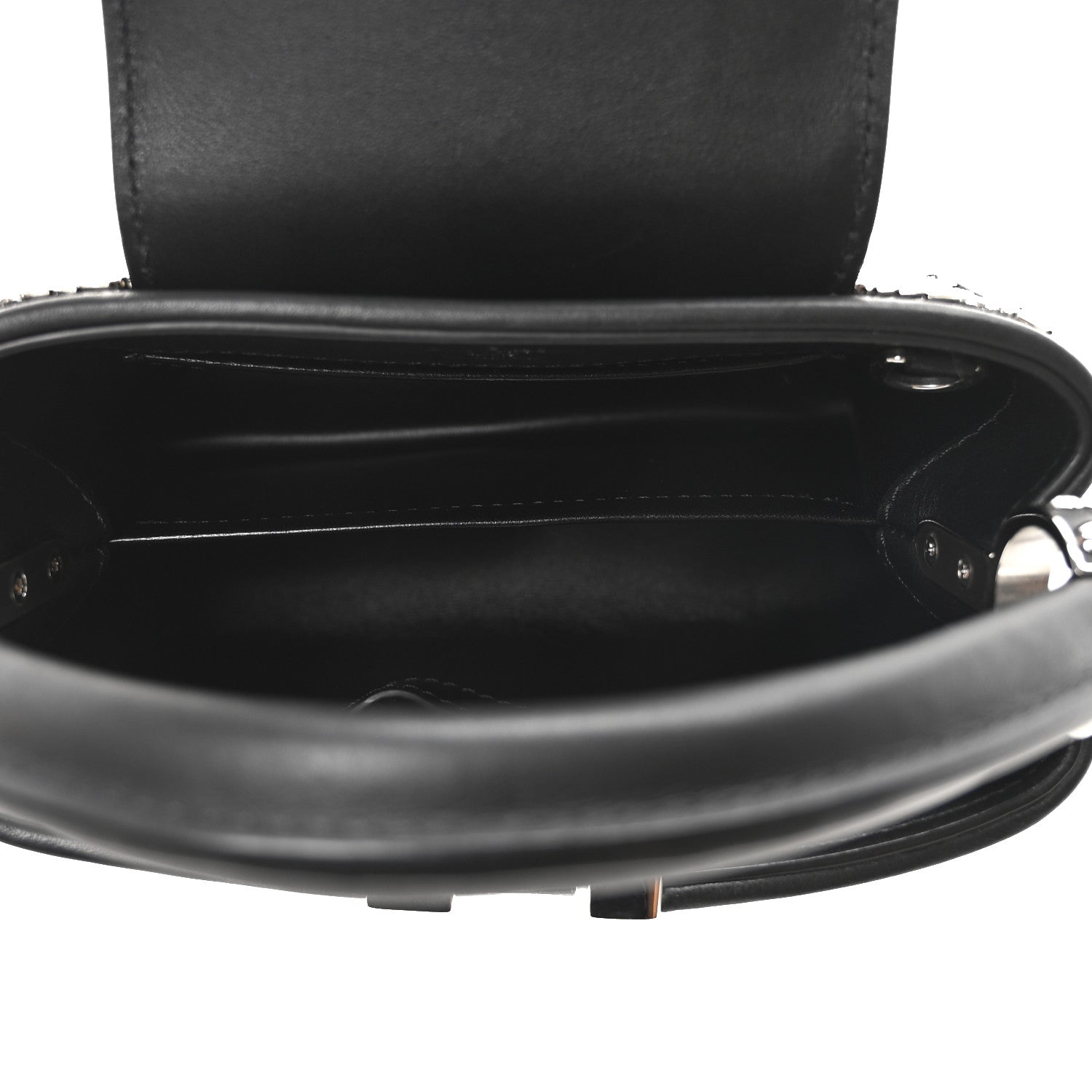 Louis Vuitton Calfskin Galaxi Sequin Mini Capucines Black 4 of 8