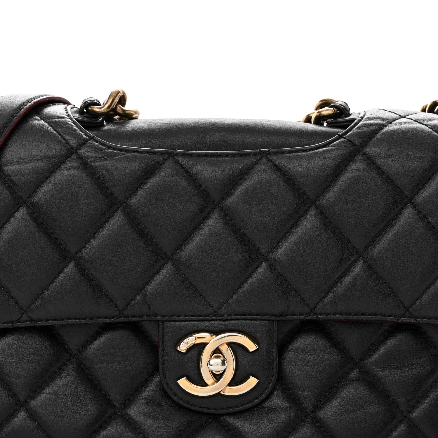 Chanel Calfskin Quilted Large Perfect Edge Flap Black 8 of 15