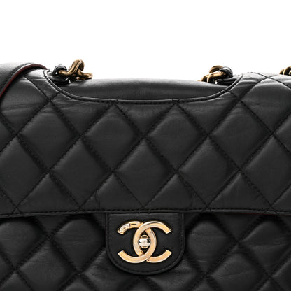 Chanel Calfskin Quilted Large Perfect Edge Flap Black 8 of 15
