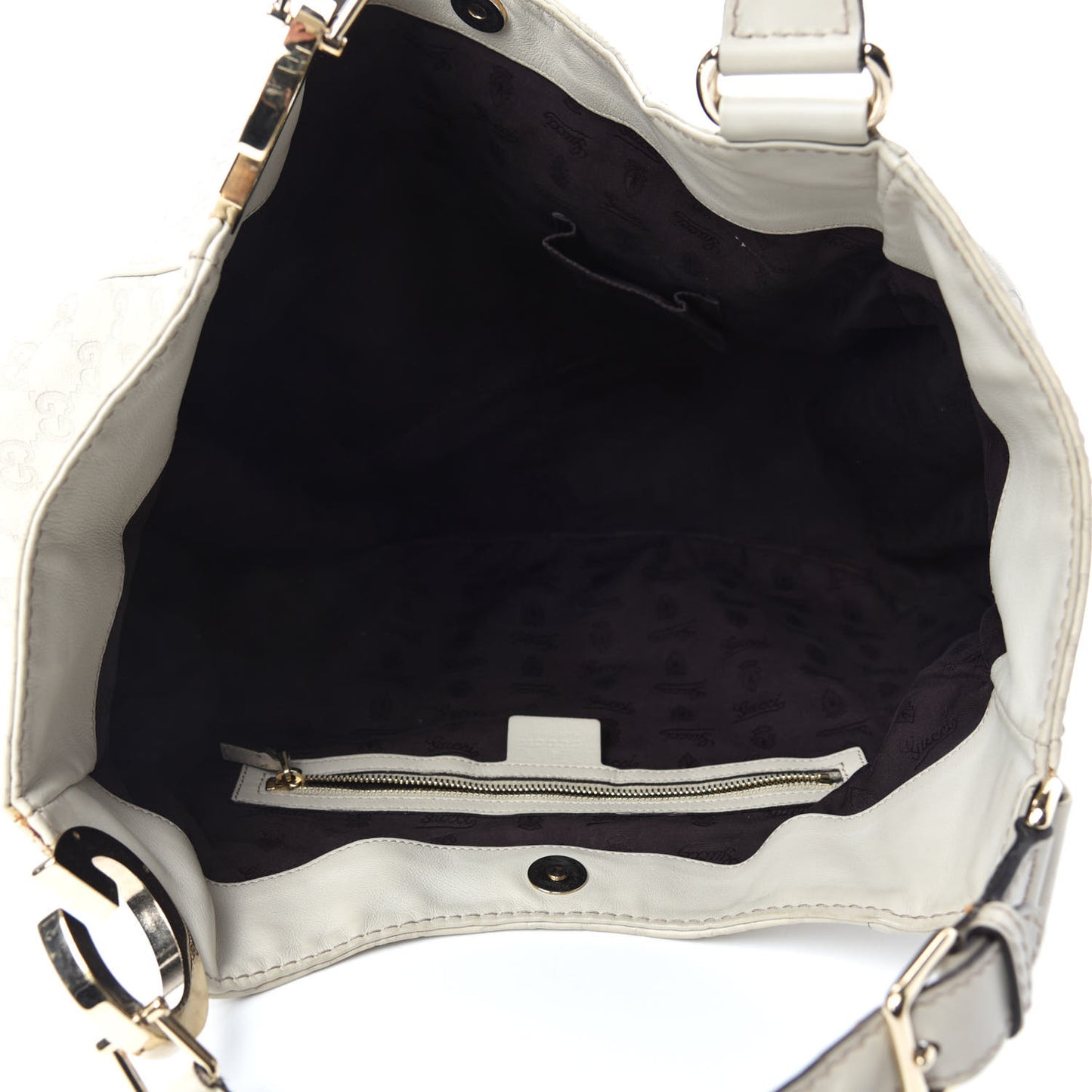 Guccissima Charlotte Tote Off White