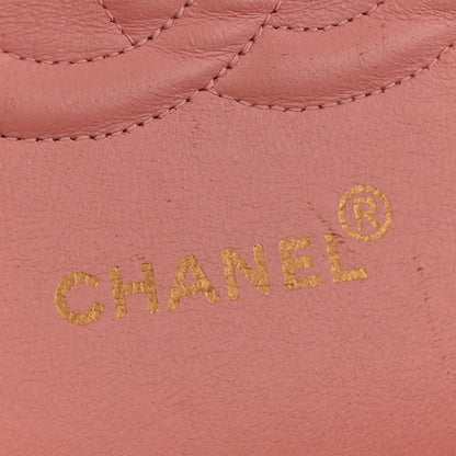 Chanel Lambskin Quilted Medium Double Flap Light Pink 6 of 16