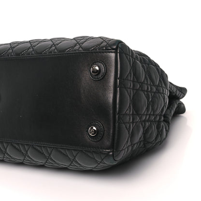 Christian Dior Lambskin Cannage Chri Chri Tote Black 10 of 13