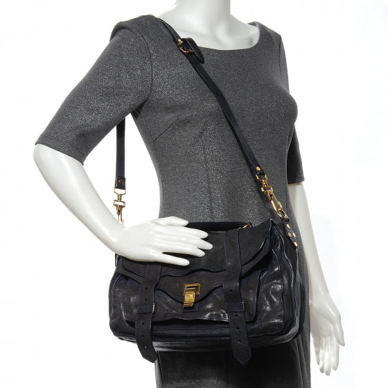 Lambskin PS1 Medium Satchel Marine