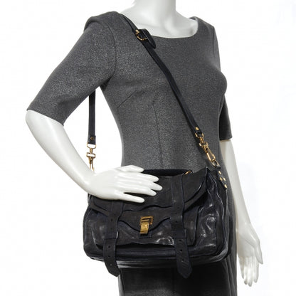 Proenza Schouler Lambskin PS1 Medium Satchel Marine 2 of 12