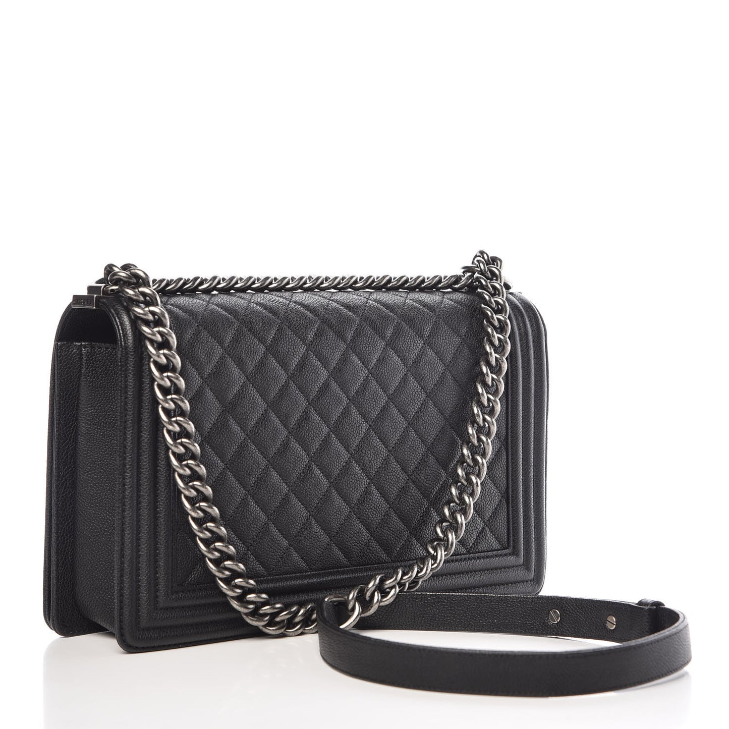 Caviar Quilted New Medium Boy Flap Black