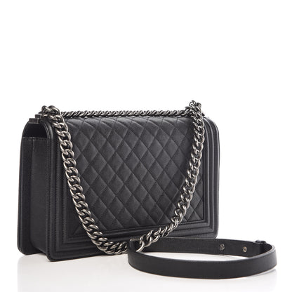 Chanel Caviar Quilted New Medium Boy Flap Black 3 of 10