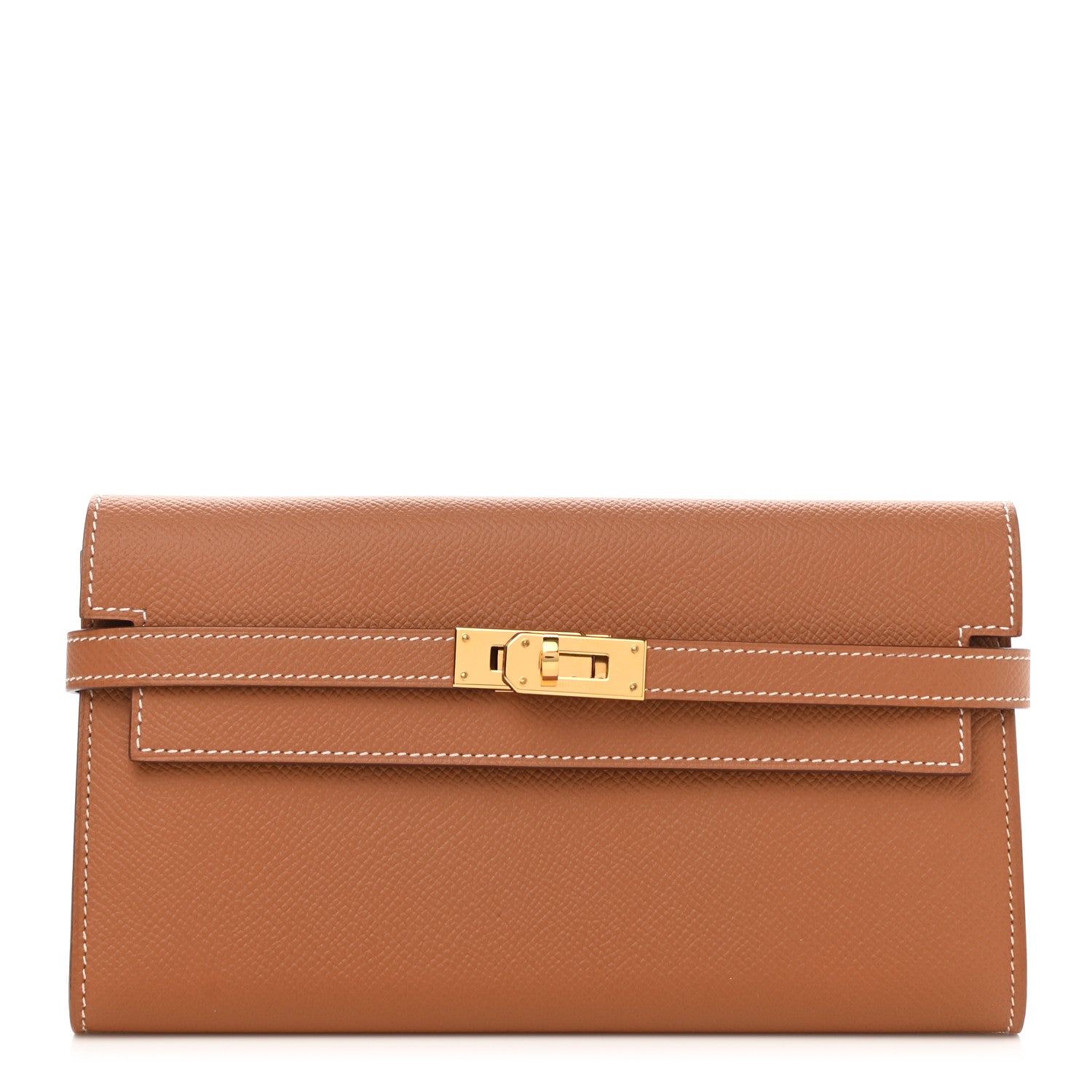 Hermes Epsom Kelly Longue Wallet Gold 1 of 8