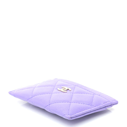 Chanel Caviar Quilted Card Holder Purple 4 of 8