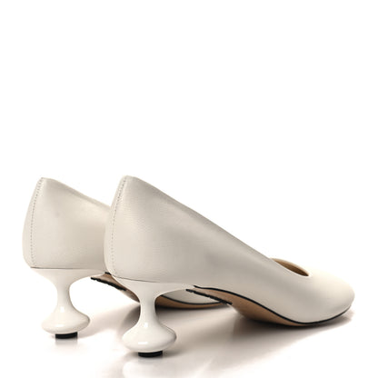Loewe Goatskin Toy Pumps 38 White 4 of 8