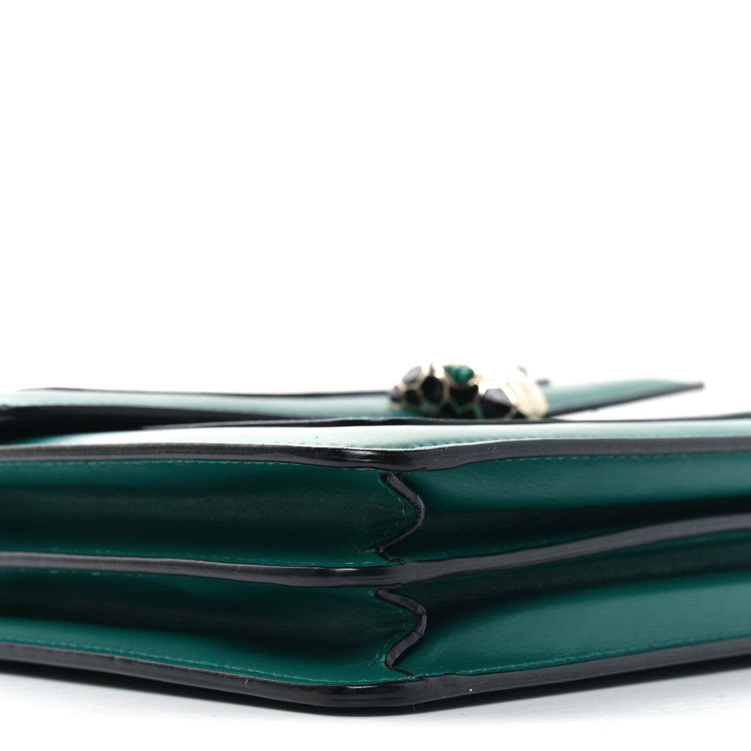 Bulgari Calfskin Serpenti Forever Shoulder Bag Emerald Green 8 of 10