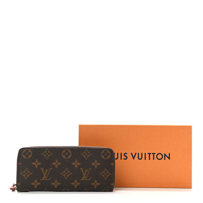 Louis Vuitton Monogram Clemence Wallet Fuchsia 8 of 8