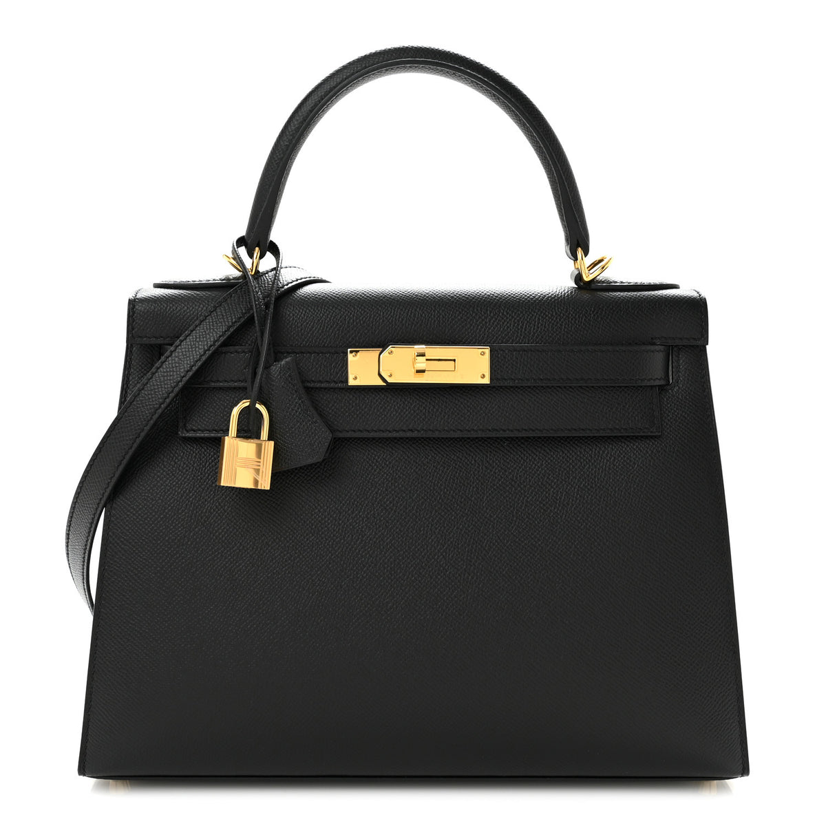 Hermes Epsom Kelly Sellier 28 Black 1 of 11