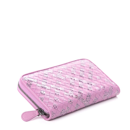 Bottega Veneta Nappa Ayers Intrecciato Zip Around Wallet Violet 3 of 5